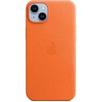 Accessoire Telephone Coque en cuir pour iPhone 14 Plus - Orange