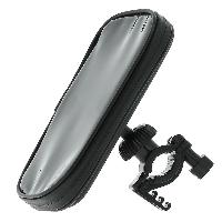 Accessoire Telephone Support smartphone etanche taille L compatible avec 2 roues - 14x7cm - 360degres - Pulse