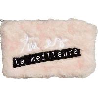 Accessoires Bagage Pochette Peluche Tu Es La Meilleure Cocooning x4