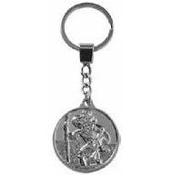 Accessoires Bagage Porte-cles Saint Christophe rond