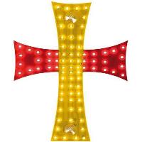 Accessoires Camion Croix lumineuse Espagne 24V 81 Leds