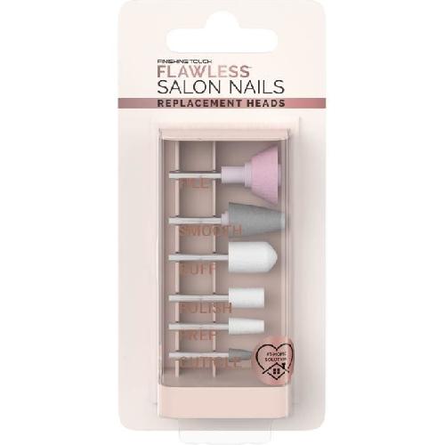 Ponceuse Manucure - Pedicure Accessoires Manucure et Pedicure - FLAWLESS FINISH - Flawless Nails - Set de 6 Tetes de Rechange