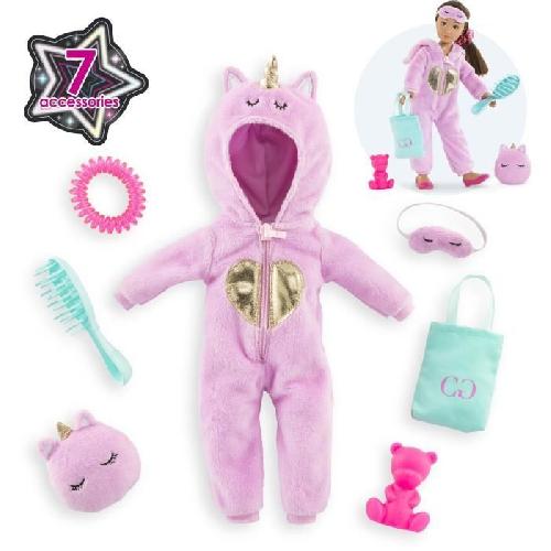 Vetement - Accessoire Poupee Accessoires poupée - COROLLE - Dressing Combinaison Licorne - 7 accessoires - 28 cm - Fille