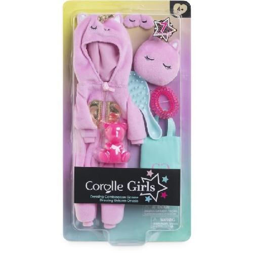 Vetement - Accessoire Poupee Accessoires poupée - COROLLE - Dressing Combinaison Licorne - 7 accessoires - 28 cm - Fille