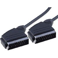 Accessoires Tv - Video - Son Cable noir peritel SCART 1.5m