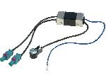Antenne et adaptateurs de Roger Adaptateur Antenne 2xFakra M ISO M Amplifie compatible avec Audi Seat Skoda VW