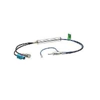 Adaptateur Antenne amplifie double 1 Fakra et 1 ISO Audi vers 1 DIN