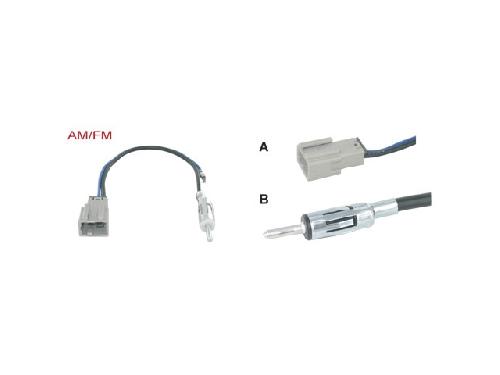 Antenne et adaptateurs de Roger Adaptateur Antenne compatible avec Honda Accord Civic CRV Mazda 3 vers Din M - ANT6006