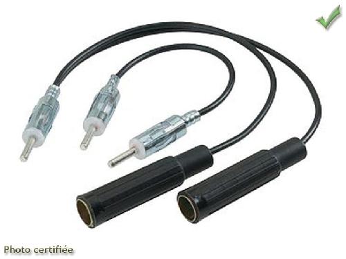 Adaptateurs Antenne Adaptateur Antenne compatible avec Nissan en Y- SOIT 1M 2F OU 2M 1F DIN - 25CM