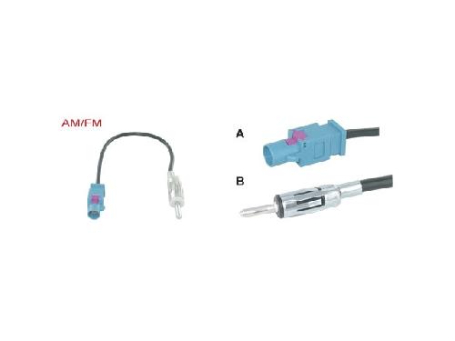 Antenne et adaptateurs de Roger Adaptateur Antenne Fakra Din compatible avec BMW Smart ap01 - ANT6004