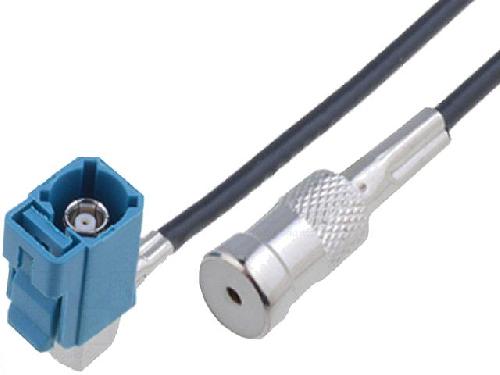 Adaptateurs Antenne Adaptateur Antenne Fakra F coude ISO F - 0.25m compatible avec VW MFD2 RNS2