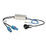 Adaptateur antenne ISO 2 X Fakra Z Alimentation fantome compatible avec Audi Seat Skoda VW