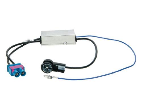 Antenne et adaptateurs de Roger Adaptateur antenne ISO 2 X Fakra Z Alimentation fantome compatible avec Audi Seat Skoda VW ap08