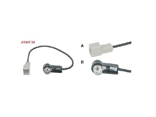 Antenne et adaptateurs de Roger Adaptateur Antenne ISO compatible avec Hyundai i30 ap07 Kia Picanto ap07 Kia Sorento ap09 - ANT6042