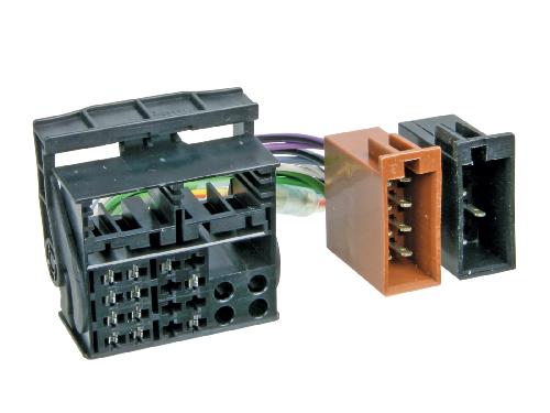Faisceaux ISO de Roger Adaptateur Autoradio vers ISO compatible avec VW Skoda Seat Audi vehicule en ISO vers FAKRA