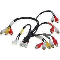 Adaptateur Aux Autoradio Cable compatible avec Autoradio Alpine RCA - INE-S900R