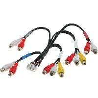 Adaptateur Aux Autoradio Cable compatible avec Autoradio Alpine RCA - IVA-D106