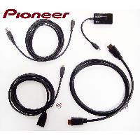 Adaptateur Aux Autoradio Kit Cables Pioneer CA-ANW-200 USB vers micro USB - HDMI - HDMI AA et cable MHL