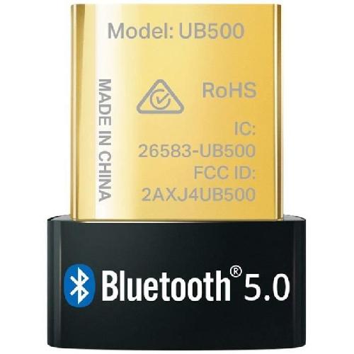 Courant Porteur - Cpl Adaptateur Bluetooth 5.0 - TP LINK - Dongle bluetooth 5.0 - Clé bluetooth pour PC. souris - Compatible Windows 11/10/8.1/7 - UB500