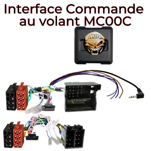 X Commande au volant de Roger Adaptateur commande au volant MC00C compatible avec Mercedes Smart VW ISO 40 Broches Quadlock