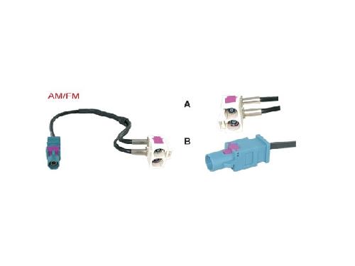 Adaptateurs Antenne Adaptateur compatible avec Antenne Fakra compatible avec Audi VW - ANT6047