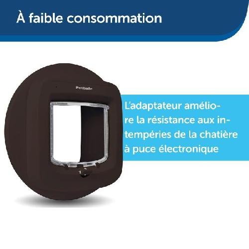 Chatiere - Trappe - Porte Adaptateur d'installation pour chatiere PETSAFE  PPA19-16811 - Brun