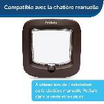 Chatiere - Trappe - Porte Adaptateur d'installation pour chatiere PETSAFE  PPA19-16811 - Brun