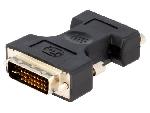 Cable - Connectique Pour Peripherique Adaptateur D-Sub 15pin HD femelle DVI-I -24-5- prise male - noir