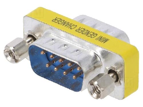 Cable - Connectique Pour Peripherique Adaptateur D-Sub 9pin prise male des deux cotes