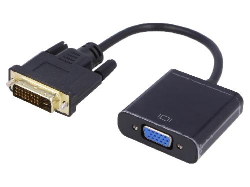 Cable - Connectique Pour Peripherique Adaptateur D-Sub HD femelle vers DVI-D male 0.15m noir