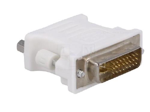 Cable - Connectique Pour Peripherique Adaptateur D-Sub HD femelle vers DVI-I male blanc