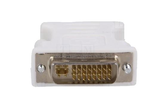 Cable - Connectique Pour Peripherique Adaptateur D-Sub HD femelle vers DVI-I male blanc