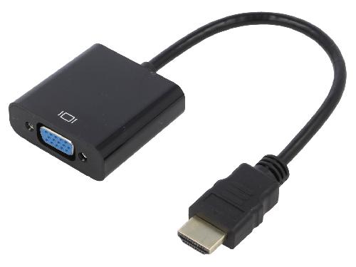 Cable - Connectique Pour Peripherique Adaptateur D-Sub HD femelle vers HDMI male 0.15m noir