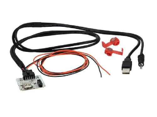 Adaptateur Aux Autoradio Adaptateur de prise USB AUX AD1140F compatible avec Hyundai i20