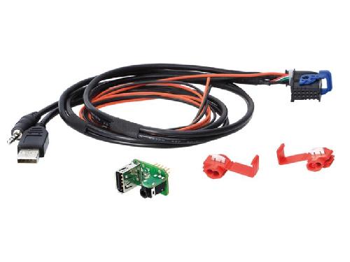 Adaptateurs divers aux usb Adaptateur de prise USB AUX compatible avec Fiat Lancia systeme Blue and Me