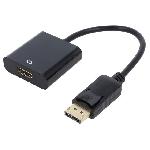 Adaptateur DisplayPort 1.1 DisplayPort prise male vers HDMI femelle 0.1m - Noir