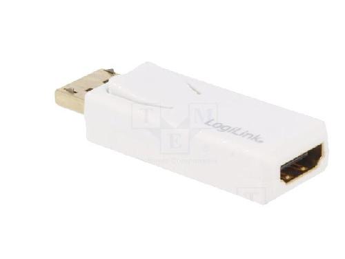 Cable - Connectique Pour Peripherique Adaptateur DisplayPort 1.2.HDCP 1.3 HDMI 1.4 - Blanc