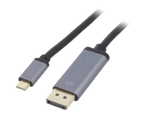 Cable - Connectique Pour Peripherique Adaptateur DisplayPort 1.2 USB 3.2 4K UHD 1.8m - Noir