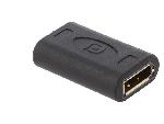 Cable - Connectique Pour Peripherique Adaptateur DisplayPort 1.4 femelle des deux cotes HDCP 2.2 - Noir
