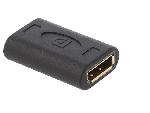 Cable - Connectique Pour Peripherique Adaptateur DisplayPort 1.4 femelle des deux cotes HDCP 2.2 - Noir
