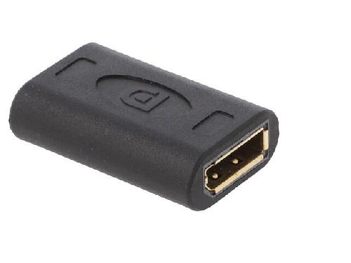 Cable - Connectique Pour Peripherique Adaptateur DisplayPort 1.4 femelle des deux cotes HDCP 2.2 - Noir