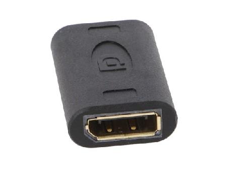 Cable - Connectique Pour Peripherique Adaptateur DisplayPort 1.4 femelle des deux cotes HDCP 2.2 - Noir