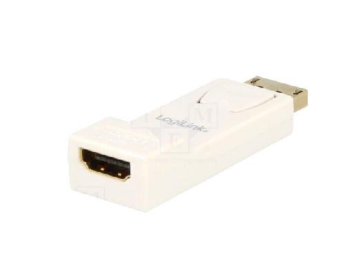 Cable - Connectique Pour Peripherique Adaptateur DisplayPort prise male HDMI femelle - Blanc