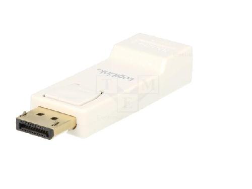 Cable - Connectique Pour Peripherique Adaptateur DisplayPort prise male HDMI femelle - Blanc