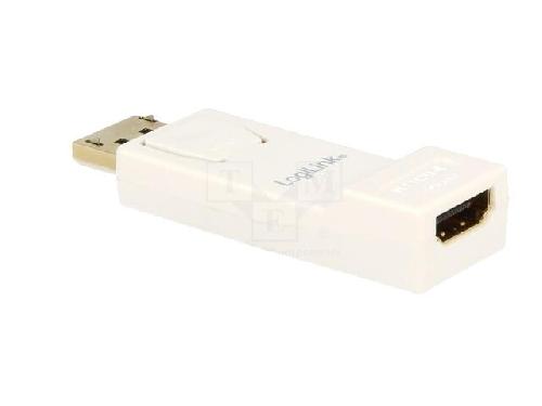 Cable - Connectique Pour Peripherique Adaptateur DisplayPort prise male HDMI femelle - Blanc