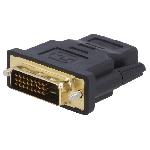 Adaptateur DVI-D -24-1- prise male HDMI femelle - noir