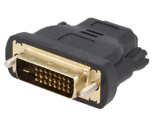 Cable - Connectique Pour Peripherique Adaptateur DVI-D male vers HDMI femelle noir