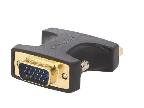 Cable - Connectique Pour Peripherique Adaptateur DVI-I femelle vers D-Sub male HD noir