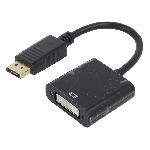 Adaptateur DVI-I Femelle vers DisplayPort male 10cm noir