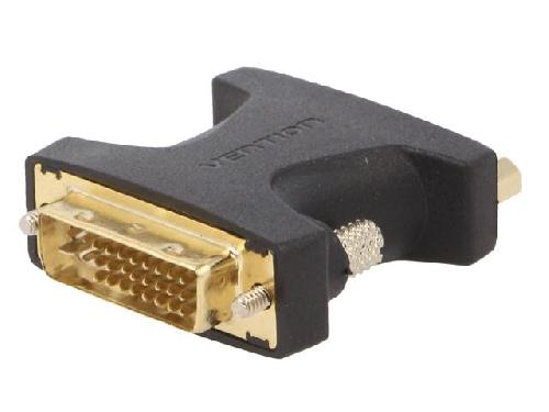 Cable - Connectique Pour Peripherique Adaptateur DVI-I femelle vers DVI-I male noir